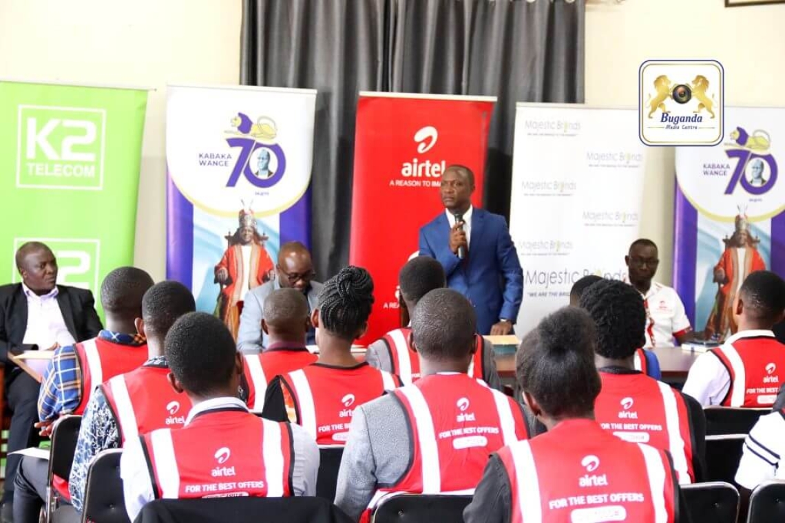 Hon. Robert Serwanga, Buganda’s Minister for Youth, Sports, and Talent, officially launching the training session Hon. Robert Serwanga, Buganda’s Minister for Youth, Sports, and Talent, officially launching the training session